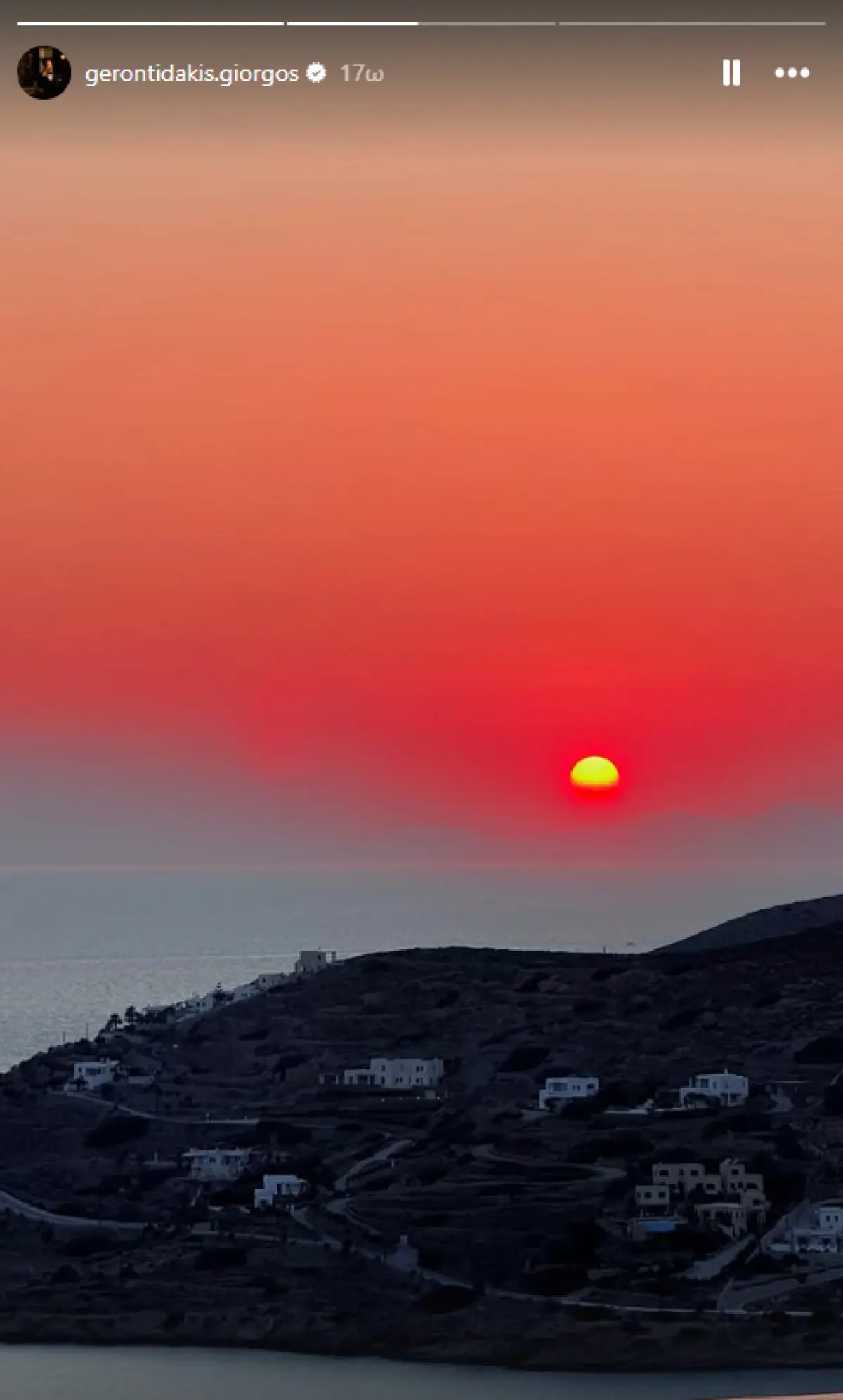 Ηλιοβασίλεμα στην Ίο