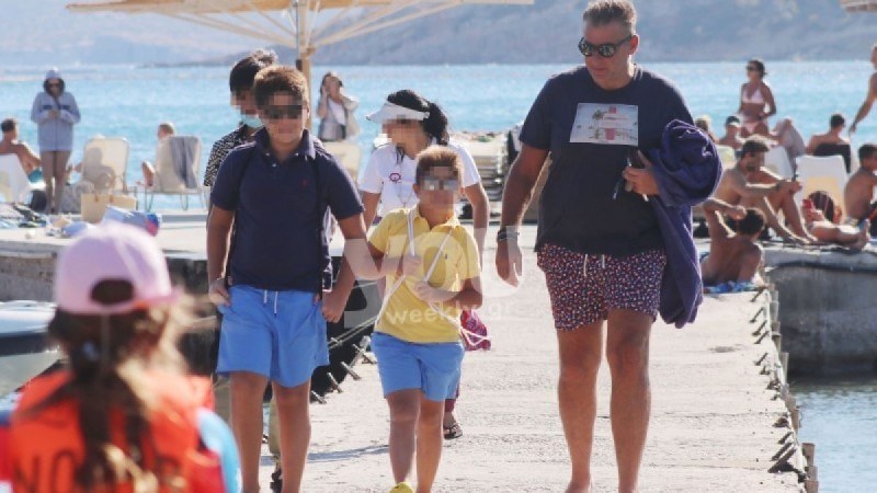 Γιώργος Λιάγκας με τους γιούς του
