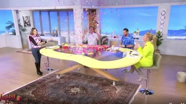 Πέταξαν μέχρι και κομφετί στο Happy Day - Επέστρεψε η Τσιμτσιλή μετά την περιπέτεια με την υγεία της