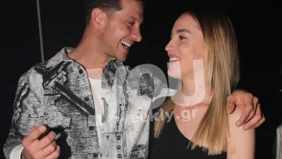 Τρυφερά τετ - α - τετ για τον Ηλία Μπόγδανο και την Αλεξάνδρα Εξαρχοπούλου σε νυχτερινή τους έξοδο