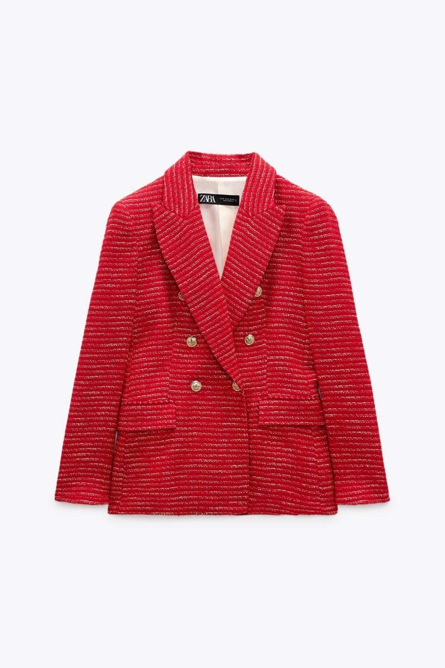Zara μπλέιζερ κόκκινο