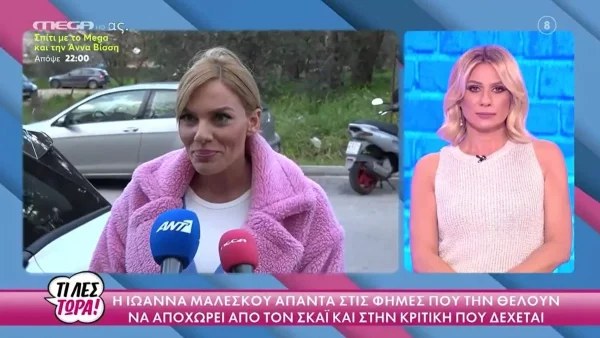 Η αλήθεια για το τηλεοπτικό μέλλον της Ιωάννας Μαλέσκου - «Δεν έχω τα τόσα χρόνια πορείας...»