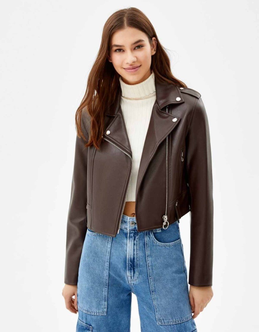 Bershka - Τζάκετ μηχανής