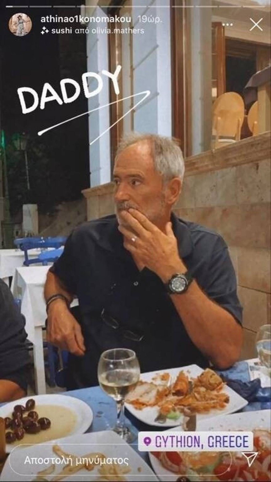 Αθηνά Οικονομάκου πατέρας