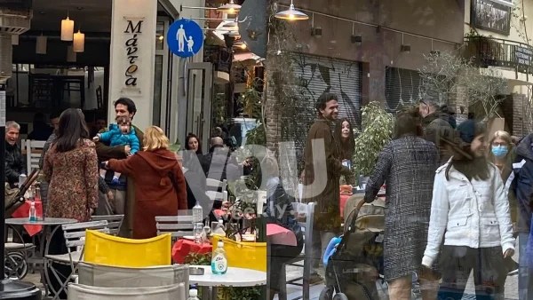 Δεν ξεκόλλαγε από τον γιο του - Η κοινή έξοδος του Ορφέα Αυγουστίδη με τη Μαρία Τζομπανάκη και τη σύντροφό του