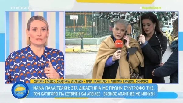 Στα δικαστήρια με πρώην σύντροφό της η  Νανά Παλαιτσάκη: «Πρέπει το κάθε θύμα να αφήσει το σκοτάδι»