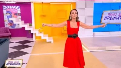 Σε γιορτινή διάθεση η Μπέττυ Μαγγίρα - Ο χορός που ξεσήκωσε το πλατό του OPEN