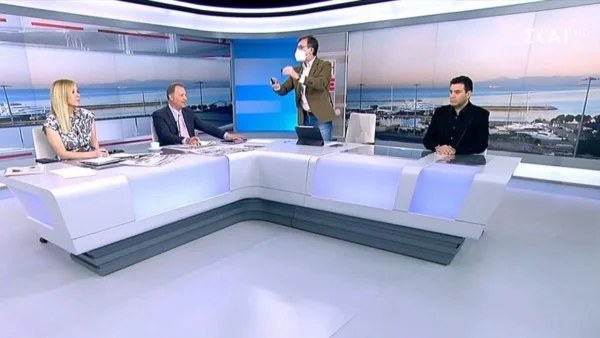 Αποχώρησε εξοργισμένος από το στούντιο του ΣΚΑΪ ο Άρης Πορτοσάλτε - Τι συνέβη;