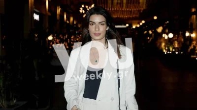 Βραδινή έξοδος για την Τόνια Σωτηροπούλου χωρίς τον Μαραβέγια