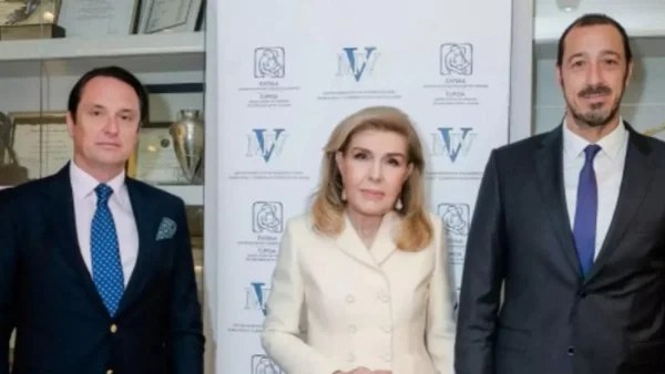 Συνάντηση της Μαριάννας Βαρδινογιάννη με τον Ουκρανό Πρέσβη Sergii Shutenko
