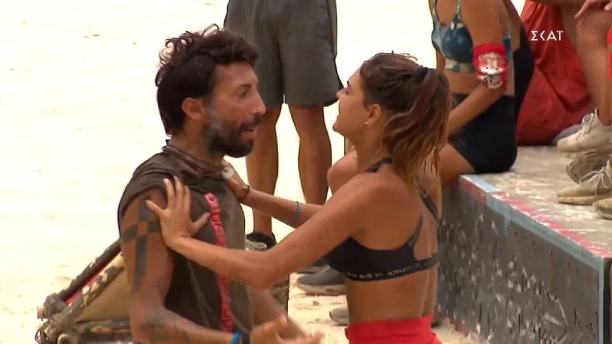 Survivor 5: Άγριος καβγάς ανάμεσα στην Βρισηίδα και τον Κωνσταντίνο Εμμανουήλ - Άρχισε να τον σπρώχνει