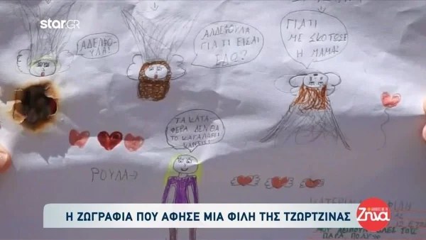 Πάτρα: ''Γροθιά στο στομάχι'' η ζωγραφιά που άφησε φίλη της Τζωρτζίνας έξω από το σπίτι της