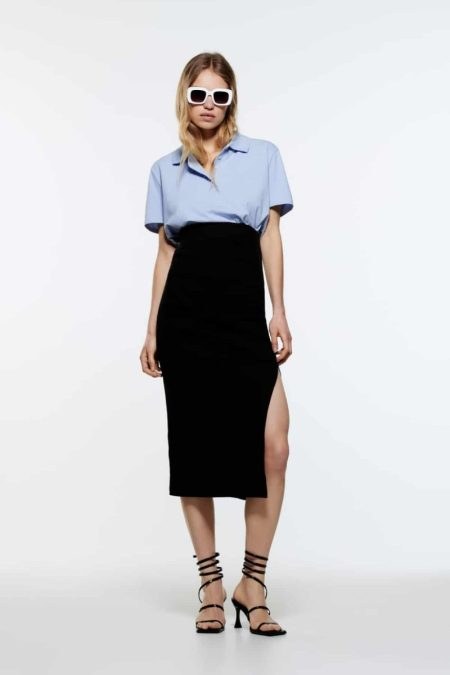Zara μπλούζα πόλο