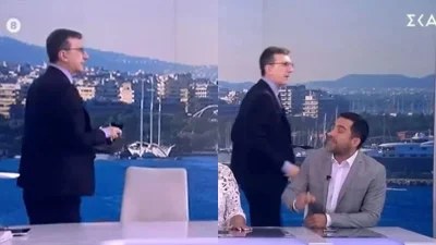 «Δεν μας παρατάς πρωί πρωί» - Έξαλλος ο Άρης Πορτοσάλτε στον αέρα του ΣΚΑΙ! Αποχώρησε από το πλατό