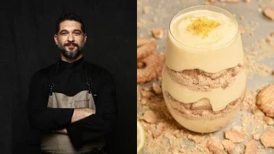 Από τον MasterChef, Πάνο Ιωαννίδη: Δροσερό γλυκό ψυγείου με μους λεμόνι και μπισκότο