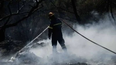 Πυρκαγιά στο Ακριτοχώρι Μεσσηνίας