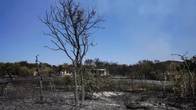Φωτιά στη Λέσβο: Δύο ιερείς πάλεψαν με τις φλόγες - Αποθεώθηκαν από το πλήθος