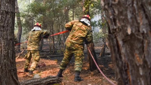 Φωτιά στη Λέσβο: Εκκενώνονται η Βρίσα και ο Σταυρός