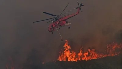Φωτιά στην Ηλεία - Ολονύχτια μάχη με τις φλόγες