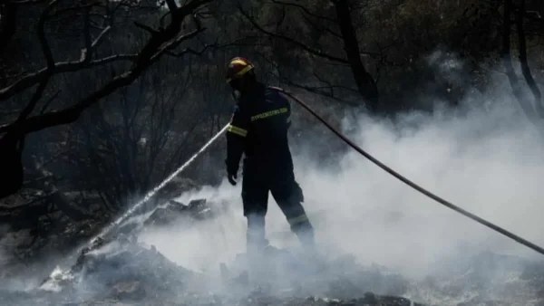 Υπό μερικό έλεγχο τέθηκε η φωτιά στους Σουλλάρους Κεφαλονιάς