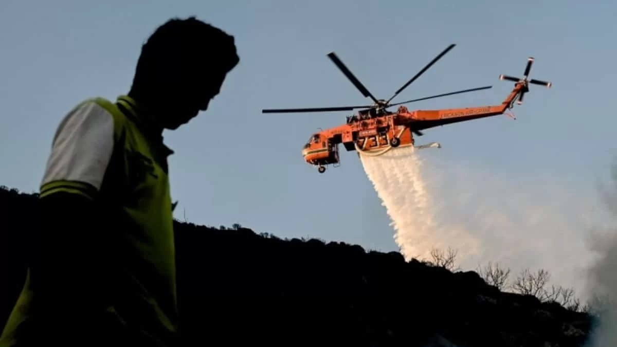 Φωτιά στην ανατολική Μάνη
