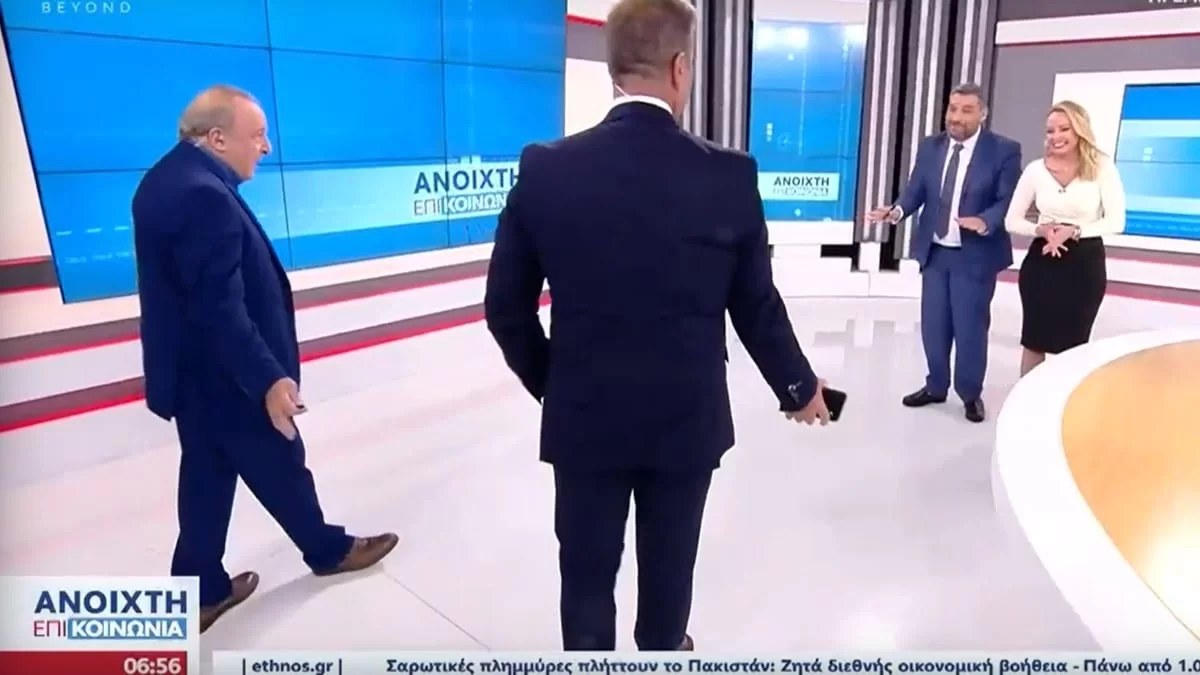 Ανοιχτή Επικοινωνία: Έκαναν "ντου" στο πλατό της εκπομπής ο Στάθης με τον Καμπουράκη - «Τι φασαρία είναι αυτή;»