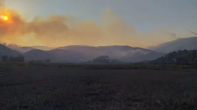 Φωτιά στη Ζάκυνθο - Μήνυμα 112 για εκκένωση οικισμού