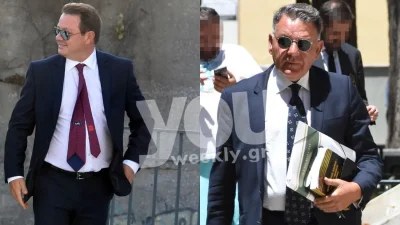 Μέσα στα δικαστήρια «εχθροί» και έξω φίλοι - Για χαλαρό καφεδάκι ο Απόστολος Λύτρας και ο Αλέξης Κούγιας