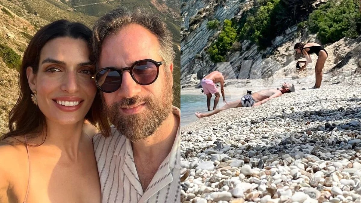 Αποκλειστικό: Στην Ιθάκη με πολυτελές σκάφος Μαραβέγιας και Σωτηροπούλου - Φωτογραφίες από την παραλία