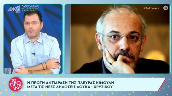 «Αδιαφορώ για τα...» - Η απάντηση του Γιώργου Κιμούλη μετά τις νέες δηλώσεις Δούκα και Χρυσικού για την δικαστική τους διαμάχη