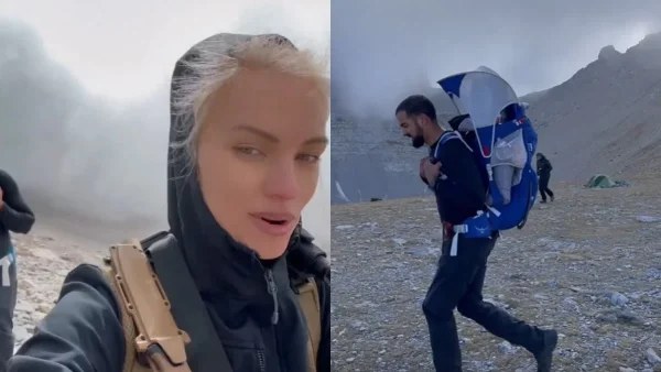 Ανέβηκαν στον Όλυμπο κουβαλώντας στην πλάτη το μωρό τους: Απίστευτα βίντεο από την Τζούλια Νόβα και τον Μιχάλη Βιτζηλαίο
