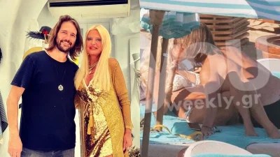 Με κουστούμι αυτός, με μπλε φόρεμα εκείνη - Η πρώτη φωτογραφία Μαρίνας Πατούλη και Βλάσση Χολέβα μετά την επιβεβαίωση της σχέσης τους