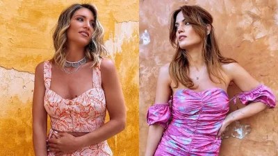 Οικονομάκου και Συναντσάκη με το ίδιο co-ord σετάκι - Η μία το συνδύασε με Chanel τσάντα και η άλλη με τις πιο hot πλατφόρμες