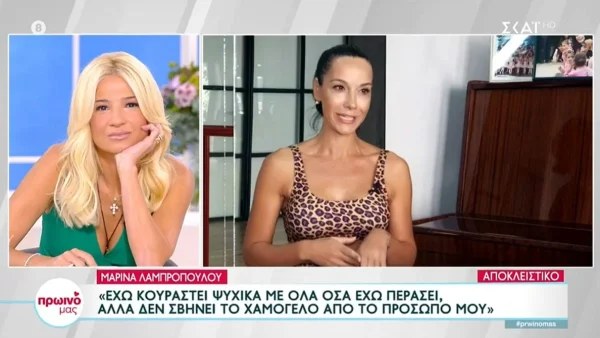 «Ας μιλήσουμε για κάτι σοβαρό κι όχι για τέτοια ευτελή θέματα» - Η Μαρίνα Λαμπροπούλου "ξεφτίλισε" το DWTS και τον Στέφανο Δημουλά
