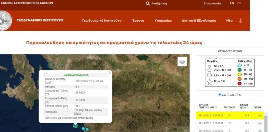 Σεισμός Σάμος