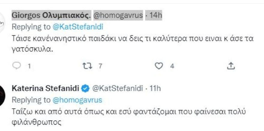 Κατερίνα Στεφανίδη Twitter