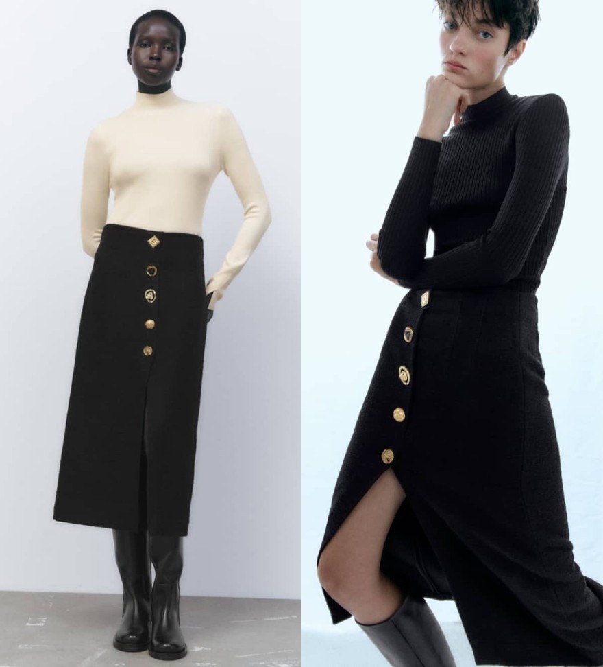 Μπλούζα και φούστα Zara