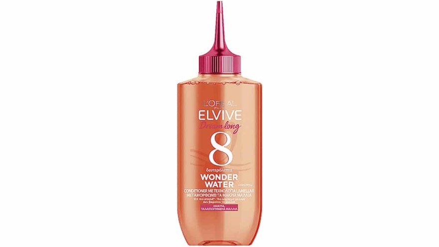 Conditioner µε τεχνολογία Lamellar που µεταµορφώνει τα µακριά µαλλιά, Elvive, Wonder Water, 8 δευτερόλεπτα, L’Oréal Paris, €10,99
