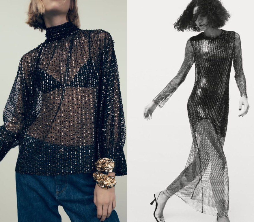 Zara φόρεμα και μπλούζα