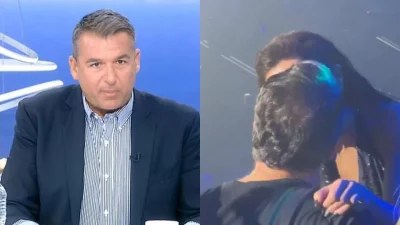 «Είναι υπερβολή όλο αυτό, εγώ δεν θα το έκανα ποτέ» - Το σχόλιο του Γιώργου Λιάγκα για το φιλί Βανδή & Μπισμπίκη 