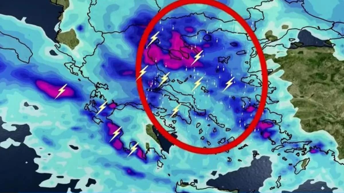 Καιρός: Αυξημένες νεφώσεις με βροχές & σποραδικές καταιγίδες σήμερα 1/12 - Που θα είναι έντονα τα φαινόμενα