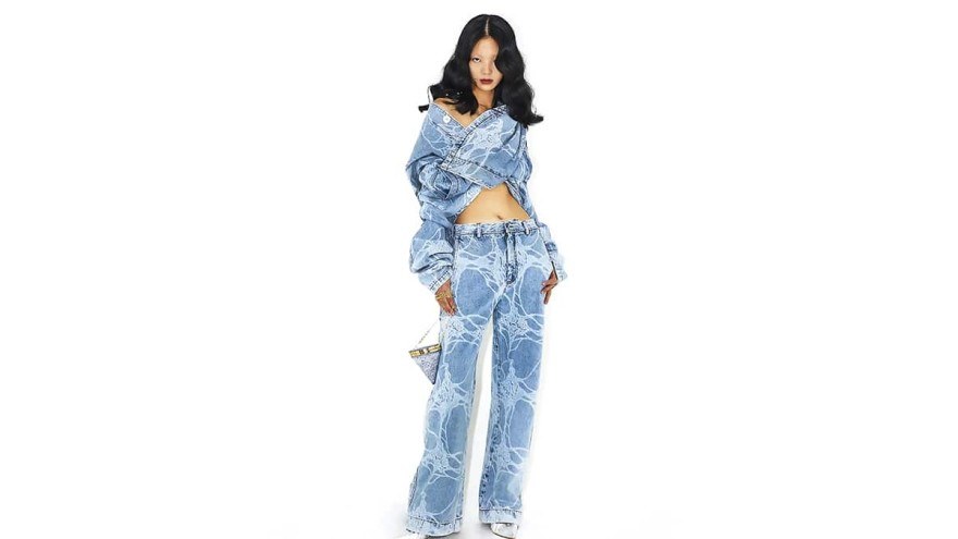 Denim look