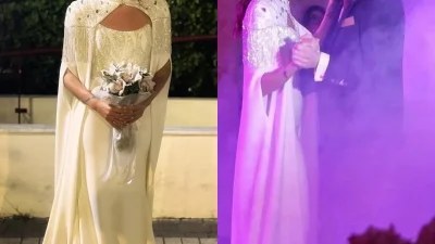 Παντρεύτηκε ηθοποιός της σειράς "Μπρούσκο" - Θύμισε πριγκίπισσα μέσα στο φανταχτερό νυφικό της η...