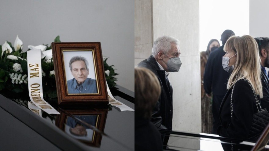 Στιγμές από την κηδεία