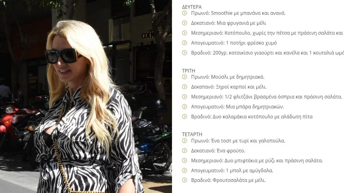 Στον διατροφολόγο η Κωνσταντίνα Σπυροπούλου μετά την εγκυμοσύνη - Η δίαιτα που πάντα ακολουθούσε