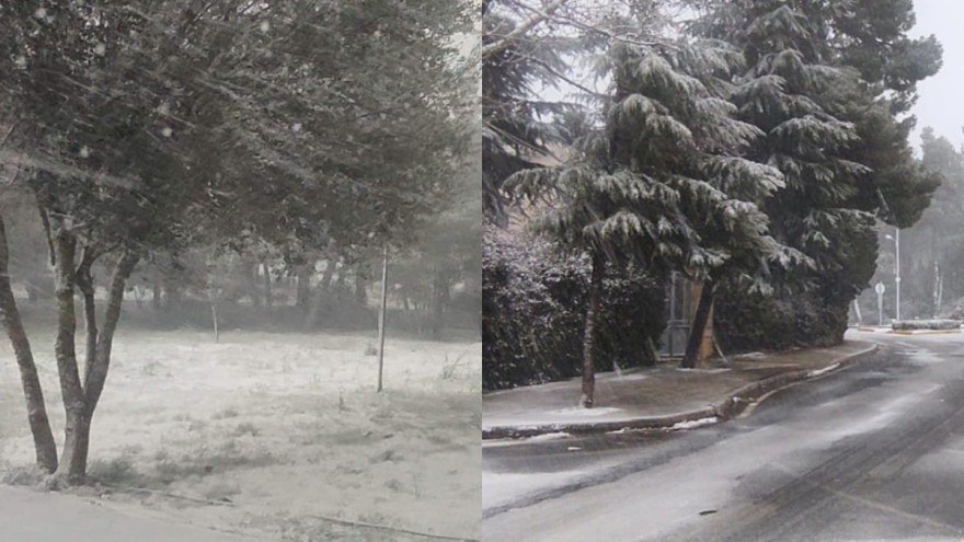 Οι πρώτες φωτογραφίες από τα Βόρεια προάστια με την κακοκαιρία