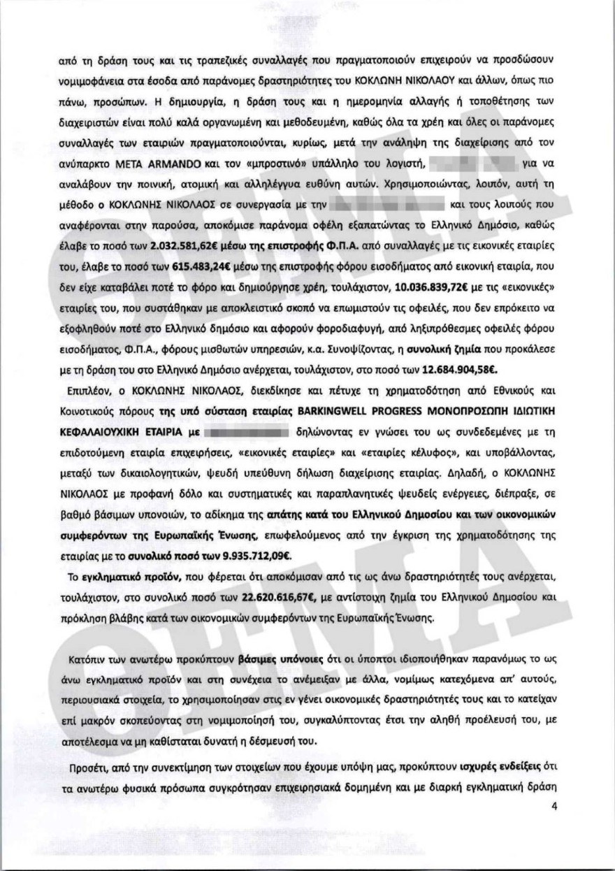 Κοκλώνης - Ξέπλυμα χρήματος 4
