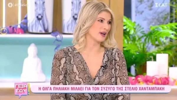 «Σε ποια άλλη εικόνα αναφέρεσαι;» - Ενοχλημένη η Όλγα Πηλιάκη με την ερώτηση για τον Στέλιο Χανταμπάκη