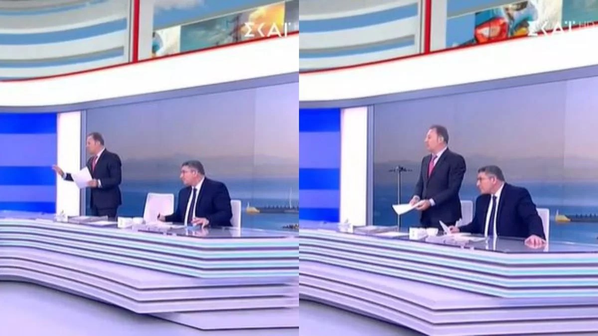 Επεισόδιο σοκ με χειρονομείες στον αέρα του ΣΚΑΙ: «Είναι αθλιότητα αυτό» - Άφωνοι Παυλόπουλος & Οικονόμου