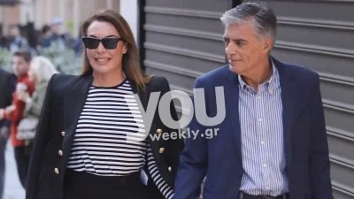 Με μακρύ παλτό η Τατιάνα - Πιασμένοι αγκαζέ Στεφανίδου & Ευαγγελάτος στη νέα τους απόδρασή